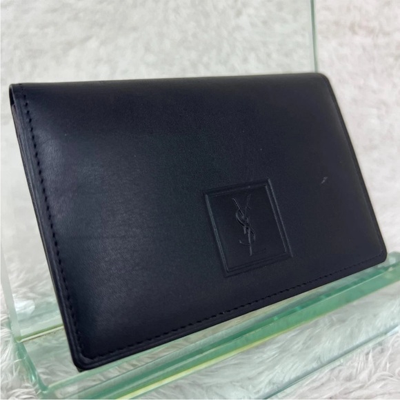 Yves Saint Laurent Midnight Blue Leather Wallet - Picture 3 of 9